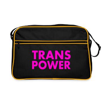 Trans power - Retro Bag - black/gold - Front