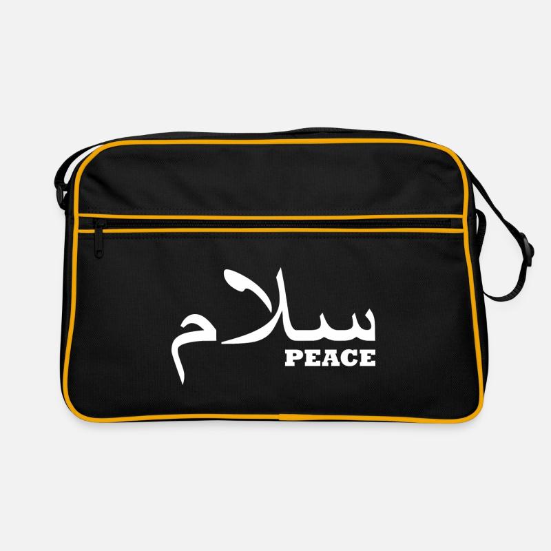 Frieden auf arabisch Retro Tasche