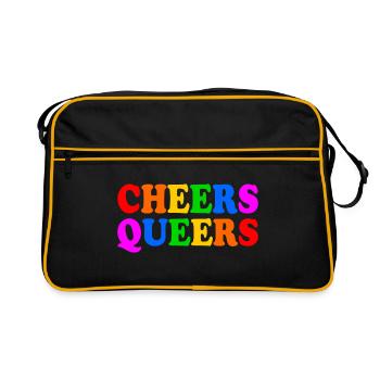 Cheers queers - Sac Retro - noir/or - Devant
