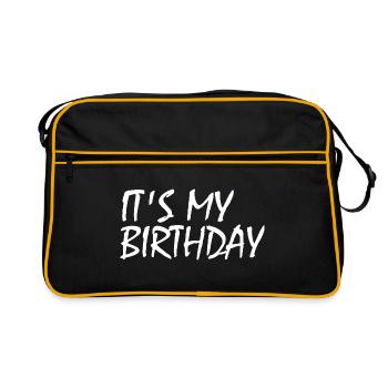 Est mon anniversaire - Sac Retro - noir/or - Devant