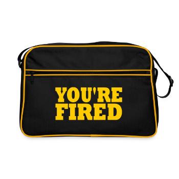 vous êtes viré - Sac Retro - noir/or - Devant