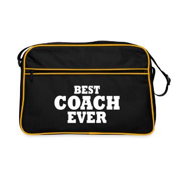 Best coach ever - Retro Bag - black/gold - Front