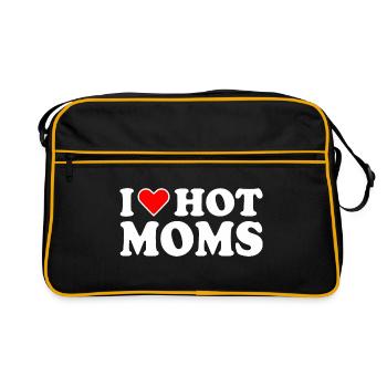 I love hot moms - Sac Retro - noir/or - Devant