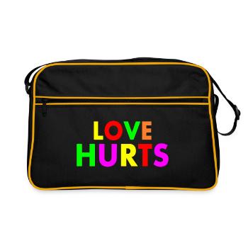 Love hurts - Retro Bag - black/gold - Front