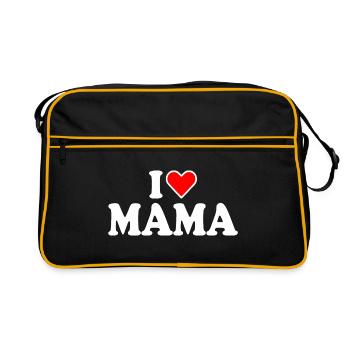I love mama - Sac Retro - noir/or - Devant