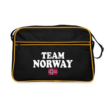Team norway - Sac Retro - noir/or - Devant