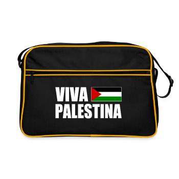 Viva palestina - Sac Retro - noir/or - Devant