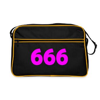 666 - Retro Bag - black/gold - Front