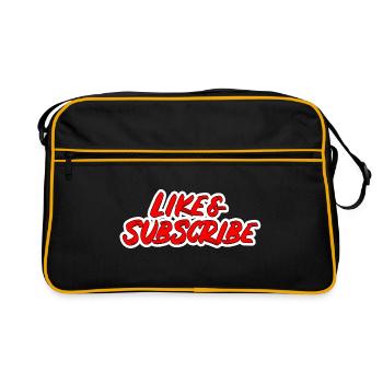 I like it and leave a subscription there! - Retro Bag - black/gold - Front