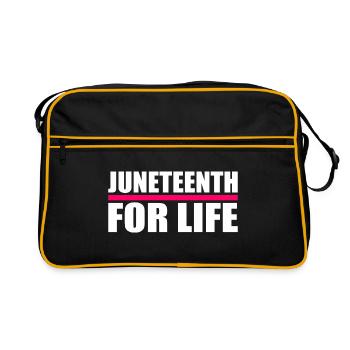 juneteenth - Sac Retro - noir/or - Devant