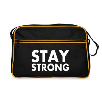 Stay strong - Sac Retro - noir/or - Devant