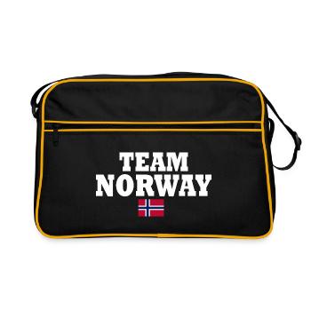 Team norway - Sac Retro - noir/or - Devant