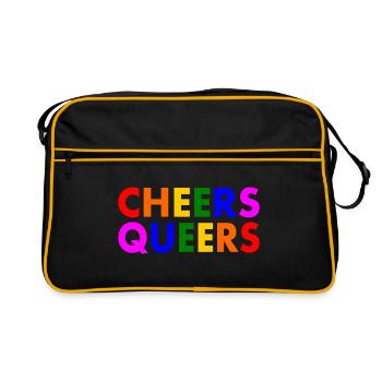 Cheers queers - Sac Retro - noir/or - Devant