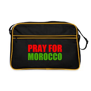 Pray for morocco - Sac Retro - noir/or - Devant