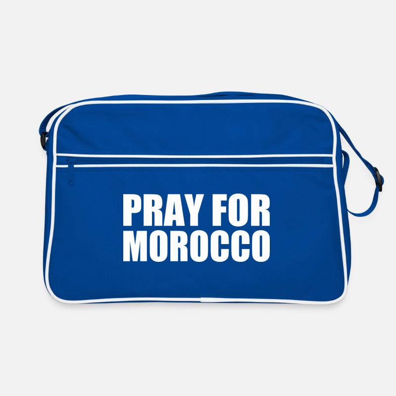 Pray for morocco marokko Retro Tasche