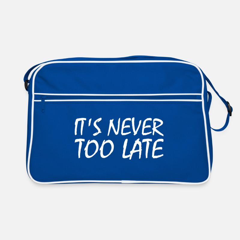 It's never too late Retro Tasche