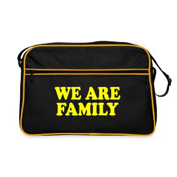 We are family - Retro Bag - black/gold - Front