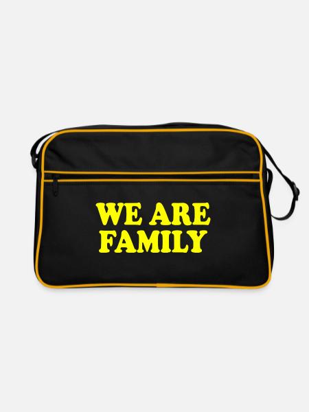 We are family - Sac Retro - noir/or - Devant