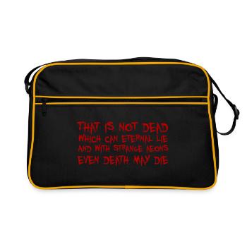 That is not dead which can eternal lie (Cthulhu) - Retro Bag - black/gold - Front