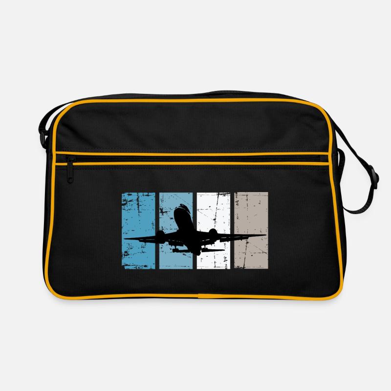 Flugzeug Pilot Luftfahrt Retro Tasche