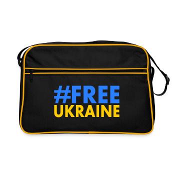 Free ukraine - Retro Bag - black/gold - Front