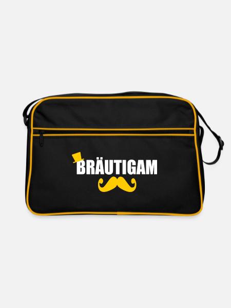 Bräutigam - Retro Tasche - Schwarz/Gold