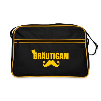 bräutigam - Retro Tasche - Schwarz/Gold - Vorne