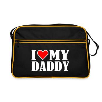 I love my dad - Sac Retro - noir/or - Devant