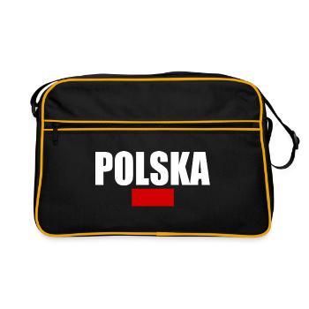 Pologne - Sac Retro - noir/or - Devant