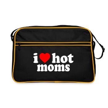 I love hot moms - Sac Retro - noir/or - Devant