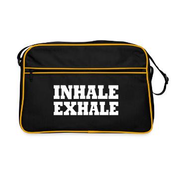 Inhale exhale - Retro Bag - black/gold - Front