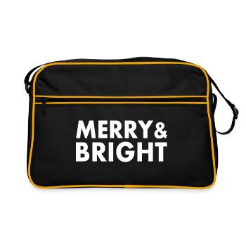 Merry and bright - Sac Retro - noir/or - Devant