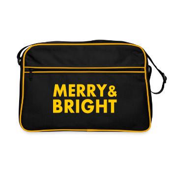 Merry and bright - Sac Retro - noir/or - Devant