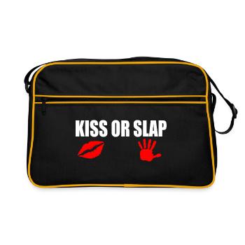 Kiss or slap - Sac Retro - noir/or - Devant