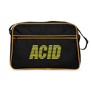 acid house techno - Sac Retro - noir/or - Devant