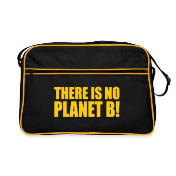There is no planet B - Sac Retro - noir/or - Devant