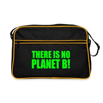 There is no planet B - Sac Retro - noir/or - Devant