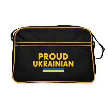 Proud ukrainian - Sac Retro - noir/or - Devant