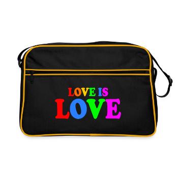 Love is love - Sac Retro - noir/or - Devant