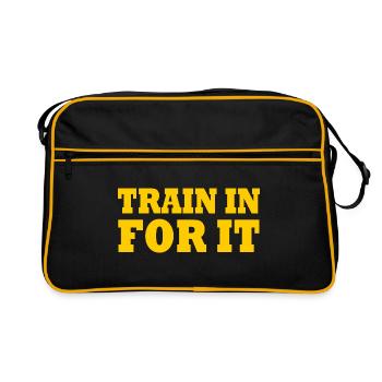 Train in for it - Sac Retro - noir/or - Devant