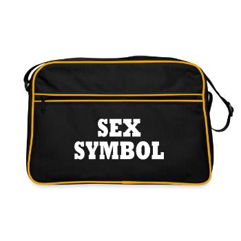 Sex symbol - Retro Bag - black/gold - Front