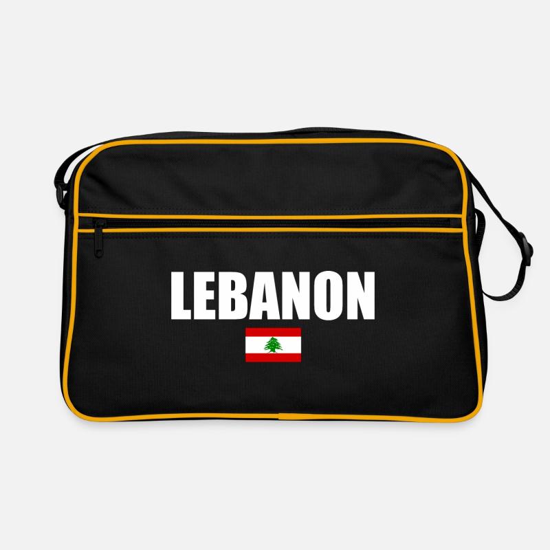 Liban - Sac Retro - noir/or