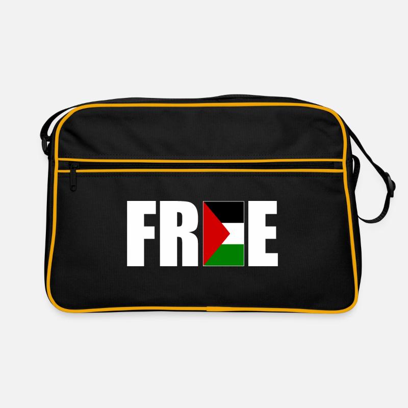 Free palestine Retro Bag