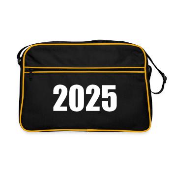 2025 - Retro Tasche - Schwarz/Gold - Vorne