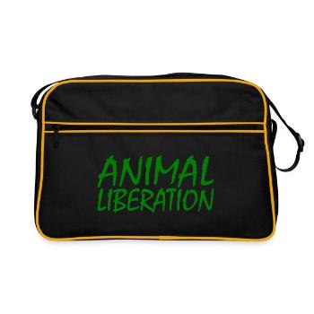 Animal liberation - Retro Bag - black/gold - Front