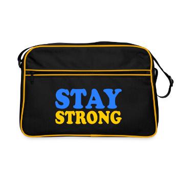Stay strong - Sac Retro - noir/or - Devant