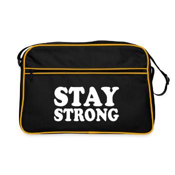 Stay strong - Sac Retro - noir/or - Devant