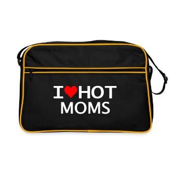 I love hot moms - Sac Retro - noir/or - Devant