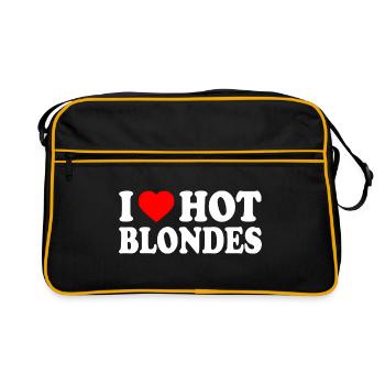 I love hot blondes - Sac Retro - noir/or - Devant