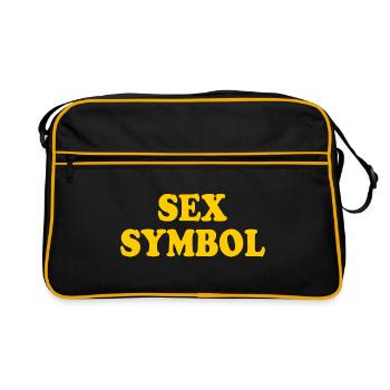 Sex symbol - Retro Bag - black/gold - Front